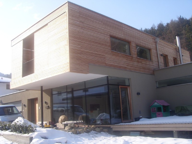 Hausfassade aus Holz